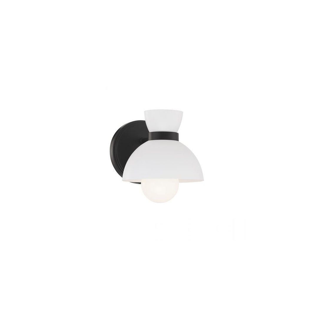 Lavina 1-Light Wall Sconce In Matte Black